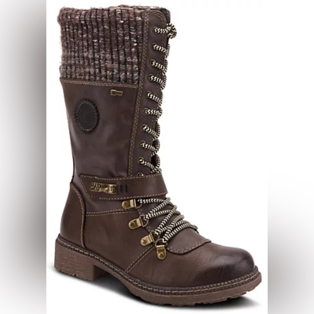 New Spring Step Ababi vegan leather boots, size 41 (9.5)